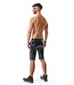 Herren Lack-Shorts mit Regenbogen-Akzent und Taschen | Regnes Fetish Planet Herren Lack-Shorts mit Regenbogen-Akzent und Taschen | Regnes Fetish Planet