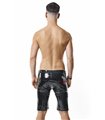 Herren PVC Shorts mit Metallring und Gürtelschlaufen | Regnes Fetish Planet Herren PVC Shorts mit Metallring und Gürtelschlaufen | Regnes Fetish Planet