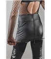 Wetlook-Minirock mit Reißverschlüssen und Metallringen | Regnes Fetish Planet Wetlook-Minirock mit Reißverschlüssen und Metallringen | Regnes Fetish Planet