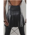 Eleganter Wetlook Faltenrock mit seitlichem Reißverschluss | Regnes Fetish Planet Eleganter Wetlook Faltenrock mit seitlichem Reißverschluss | Regnes Fetish Planet