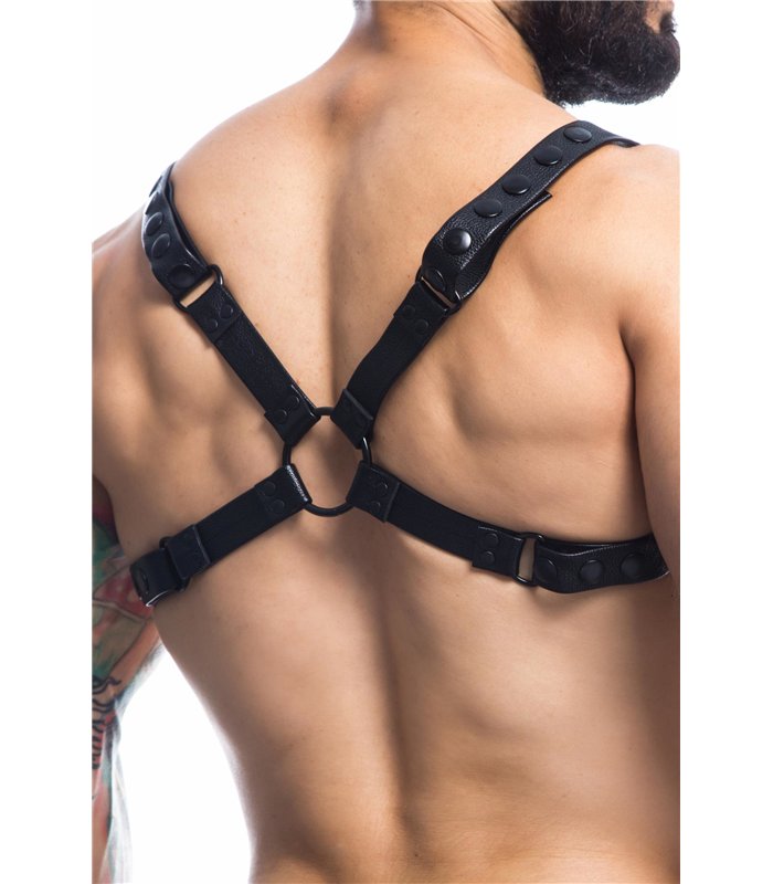 Herren-Harness mit Metallringen und verstellbaren Trägern | CUT4MEN