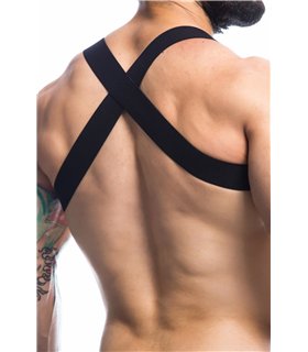 Herren-Geschirr mit gekreuzten Bändern und Front-Logo | CUT4MEN Herren-Geschirr mit gekreuzten Bändern und Front-Logo | CUT4MEN