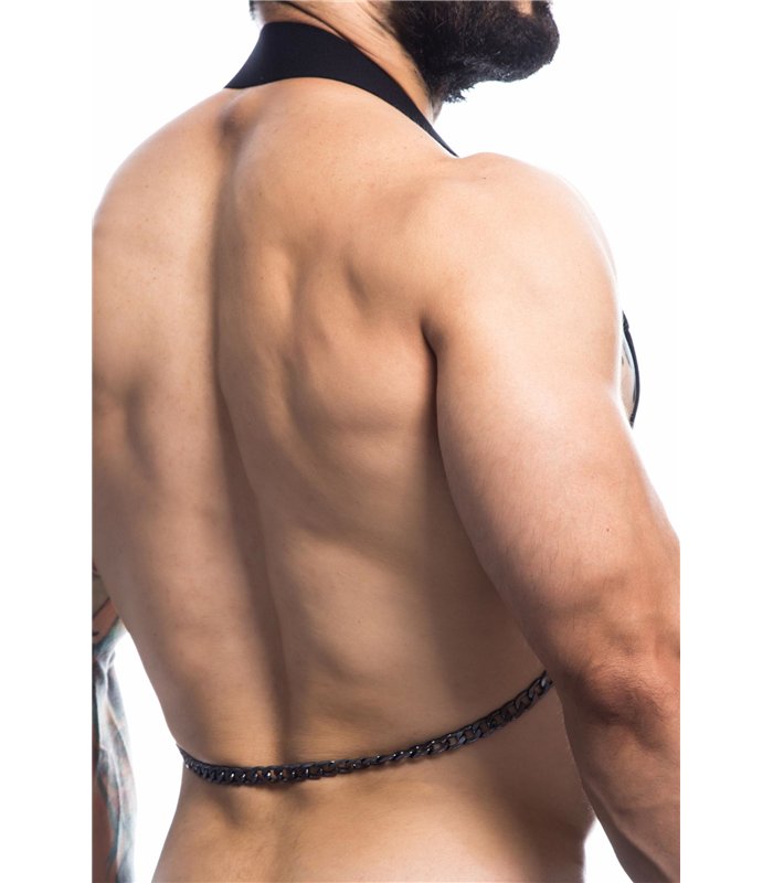 Herren-Harness mit Metallringen und Kettendetails | CUT4MEN