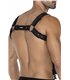 Männer Brust-Harness mit verstellbaren Druckknöpfen und Karabinerhaken | CUT4MEN
