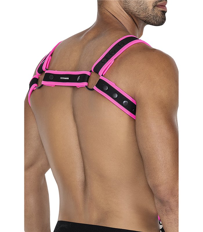 Männer Harness mit Metallringen und verstellbaren Druckknöpfen | CUT4MEN