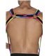 Herren Harness zweiteilig mit Metallringen und Karabinerhaken | CUT4MEN