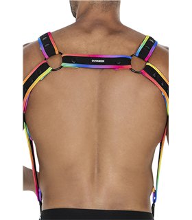 Herren Harness zweiteilig mit Metallringen und Karabinerhaken | CUT4MEN Herren Harness zweiteilig mit Metallringen und Karabinerhaken | CUT4MEN