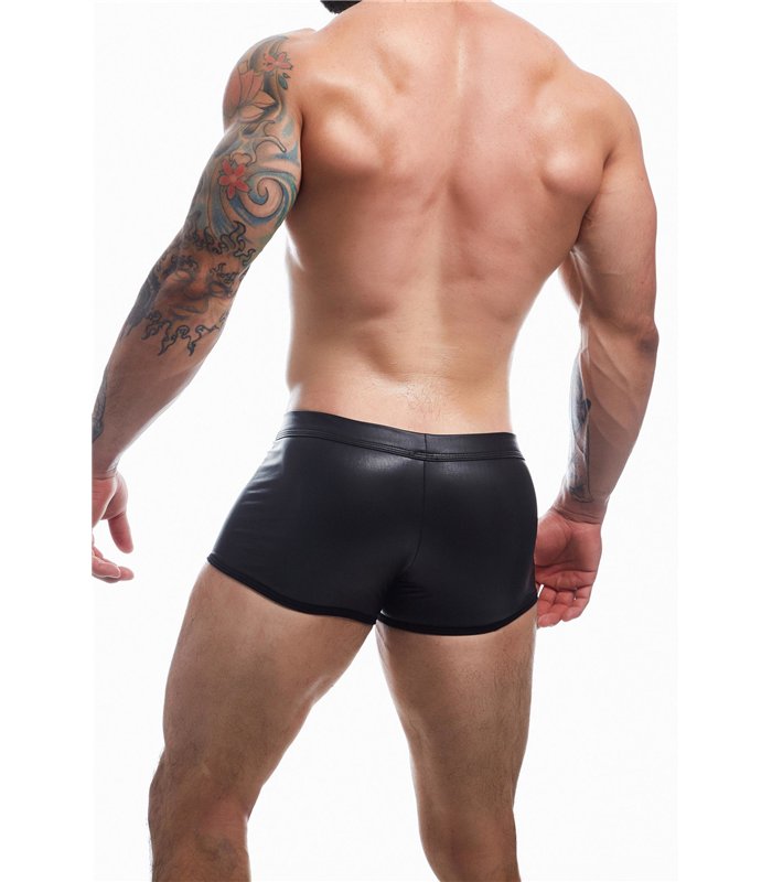 Boxershorts mit Metallring aus glänzendem Wetlook-Material | CUT4MEN