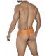 Männlicher Tanga-Slip mit gummiertem Logo und weicher Mikrofaser | CUT4MEN