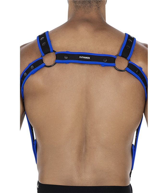 Herren Harness Neopren Riemen Karabiner Metallringe | CUT4MEN