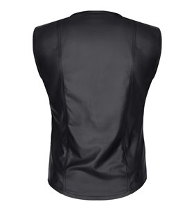 Herren Wetlook Weste mit Reißverschluss und Taschen | Regnes Fetish Planet Herren Wetlook Weste mit Reißverschluss und Taschen | Regnes Fetish Planet