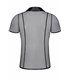 Transparentes Herren Mesh-Poloshirt mit Stehkragen | Regnes Fetish Planet