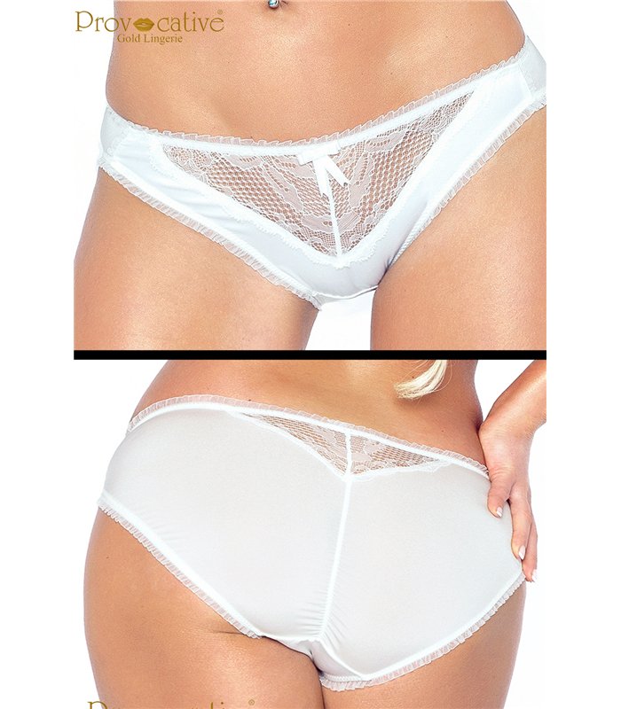 Satin-Slip mit filigraner Spitzenverarbeitung | Provocative