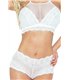 Transparentes Dessous-Set mit Spitzendetails und verstellbaren Trägern | Provocative