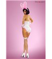 4-teiliges Hasen-Set mit Body, Armstulpen und Netzstrümpfen | Provocative 4-teiliges Hasen-Set mit Body, Armstulpen und Netzstrümpfen | Provocative
