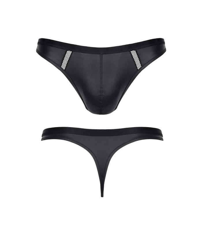 Transparenter Herren-String mit breitem Bund und Netzstruktur | Regnes Fetish Planet