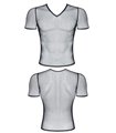 Transparentes Netz-T-Shirt mit mattem Wetlook-Saum | Regnes Fetish Planet Transparentes Netz-T-Shirt mit mattem Wetlook-Saum | Regnes Fetish Planet