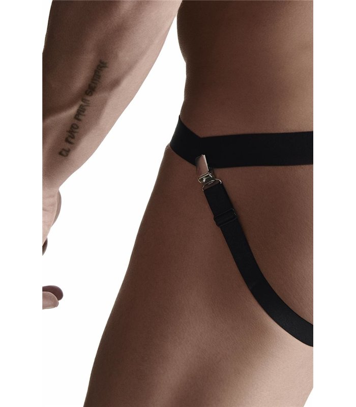 Elastischer Harness-String mit Gummibändern und Riemendesign | Regnes Fetish Planet