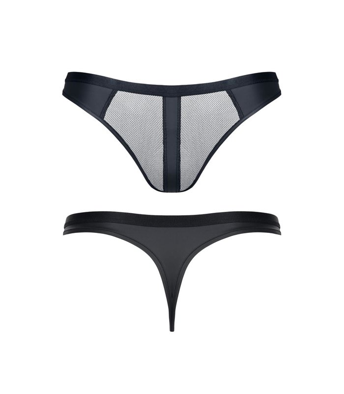 Durchsichtiger Herren-String aus Netzstoff mit breitem Bund | Regnes Fetish Planet
