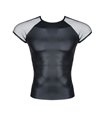 Transparentes Tüll-Shirt mit matter Wetlook-Oberfläche | Regnes Fetish Planet Transparentes Tüll-Shirt mit matter Wetlook-Oberfläche | Regnes Fetish Planet