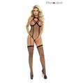 Transparenter Straps-Body mit offenen Cups und Neckholder | Provocative Transparenter Straps-Body mit offenen Cups und Neckholder | Provocative