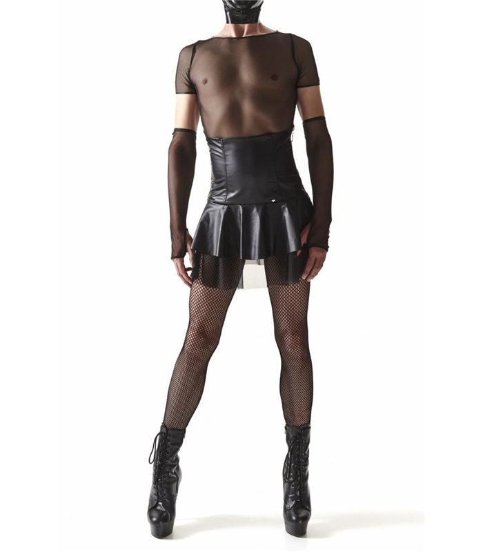 Transparentes Netz-Shirt mit eng anliegender Passform | Regnes Fetish Planet