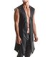 Herren Wetlook Frack Weste Slim-Fit mit Dreieckelementen | Regnes Fetish Planet