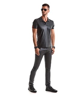 Herren Wetook Poloshirt mit vertikalen Nähten und RFP-Logo | Regnes Fetish Planet Herren Wetook Poloshirt mit vertikalen Nähten und RFP-Logo | Regnes Fetish Planet