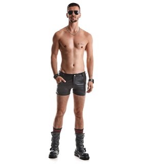 Herren Shorts mit Taschen, Gürtelschlaufen und Alcantara-Etikett | Regnes Fetish Planet Herren Shorts mit Taschen, Gürtelschlaufen und Alcantara-Etikett | Regnes Fetish Planet
