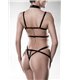 Harness Body mit Gummibändern und Chocker | Grey Velvet