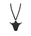 Herren-Body wetlook mit Metallelementen und Gummibändern | Passion Menswear Herren-Body wetlook mit Metallelementen und Gummibändern | Passion Menswear