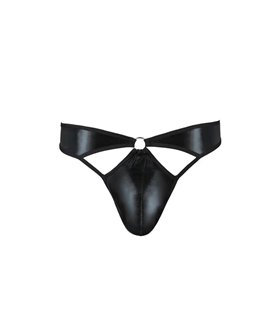 Herren String mit Metallring und Gummibändern aus Wetlook | Passion Menswear