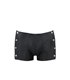 Herren Kunstleder Shorts mit seitlicher Öffnung und Gummibund | Passion Menswear