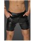 Herren Shorts im Schlangen Wetlook mit Knopf und Reißverschluss | Noir Handmade Men