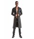 Herren Kunstleder Mantel mit Revers und Taillenbetonung | Regnes Fetish Planet