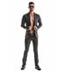 Herren Jacke in Lederoptik mit dekorativen Druckknöpfen | Regnes Fetish Planet