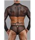 Transparentes Crop-Top aus Tüll mit offener Rückenpartie | Regnes Fetish Planet