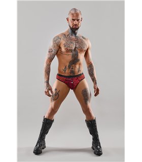 Netz-Tanga mit Vinyl-Einsatz | Regnes Fetish Planet Netz-Tanga mit Vinyl-Einsatz | Regnes Fetish Planet