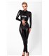 Powerwetlook Catsuit mit rückseitigem Reißverschluss | Noir Handmade
