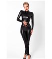 Powerwetlook Catsuit mit rückseitigem Reißverschluss | Noir Handmade