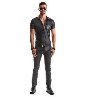 Herren Poloshirt Wetlook Reißverschluss Design | Regnes Fetish Planet Herren Poloshirt Wetlook Reißverschluss Design | Regnes Fetish Planet