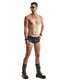 Herren Wetlook Shorts mit Reißverschluss und Druckknöpfen | Regnes Fetish Planet