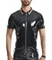 Herren Poloshirt mit Regenbogen-Kragen und Reißverschluss | Regnes Fetish Planet Herren Poloshirt mit Regenbogen-Kragen und Reißverschluss | Regnes Fetish Planet