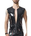 PVC Herren Weste mit vertikalen Nähten und Zipper | Regnes Fetish Planet PVC Herren Weste mit vertikalen Nähten und Zipper | Regnes Fetish Planet
