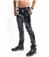 Herren Lack-Hose mit Taschen und Regenbogen-Akzent | Regnes Fetish Planet