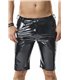Herren PVC Shorts mit Metallring und Gürtelschlaufen | Regnes Fetish Planet