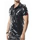 Herren Military PVC Hemd Slim Fit mit Druckknöpfen | Regnes Fetish Planet