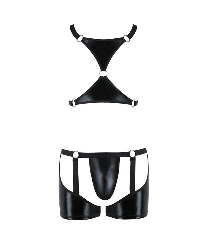 2-teiliges Herren Set mit Gummibändern und Metallringen | Passion Menswear