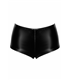 Elastische High-Waist Shorts mit glänzender Polymerbeschichtung | Noir Handmade