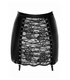 Minirock mit eleganter Schnürung und Strumpfhaltern | Noir Handmade